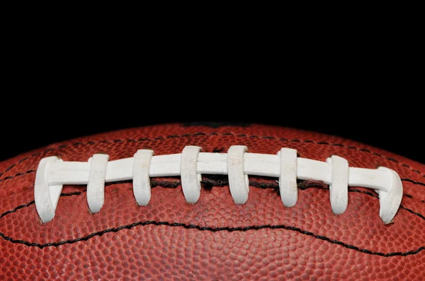 Football Closeup Isolated on Black Royalty Free Stock Images