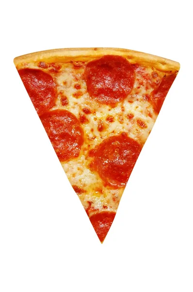 Rebanada de pizza de pepperoni Fotos de stock libres de derechos