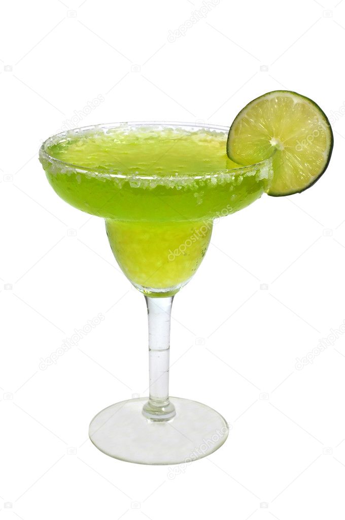 Frozen Margarita, Lime, Isolated