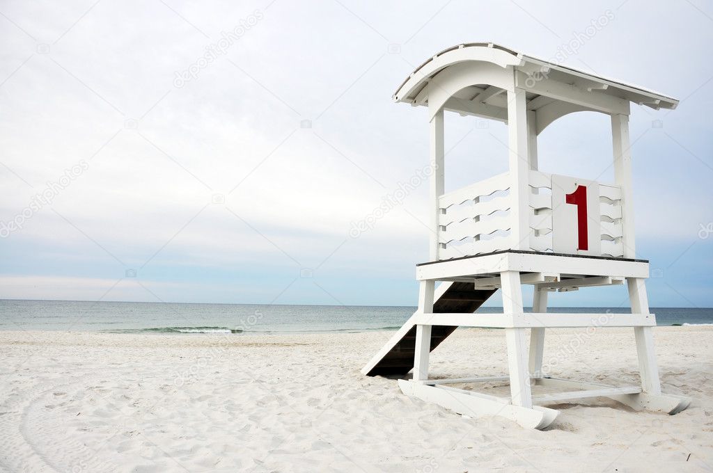 Lifeguard Hut on Beach