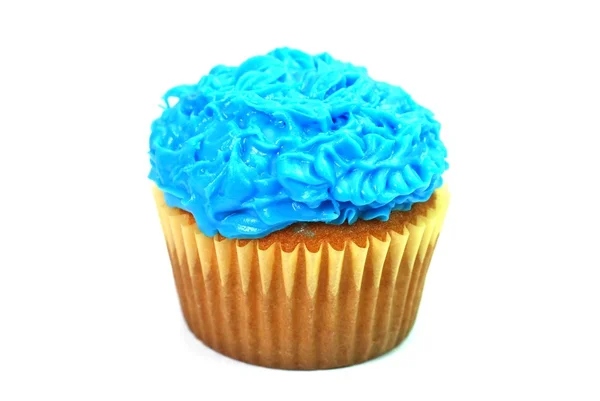 Синий кекс — стоковое фото