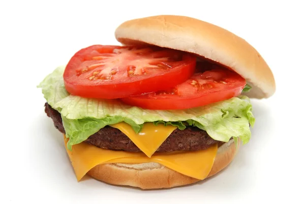 Cheeseburger isolato — Foto Stock