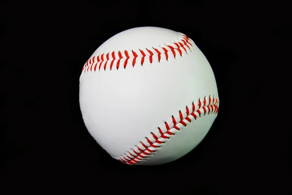 Baseball på svart — Stockfoto