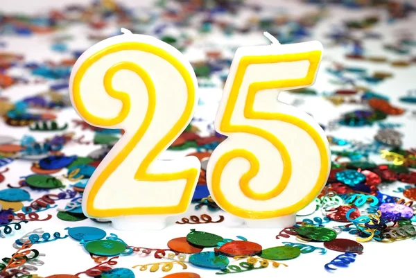 Bougie de célébration - Numéro 25 — Photo