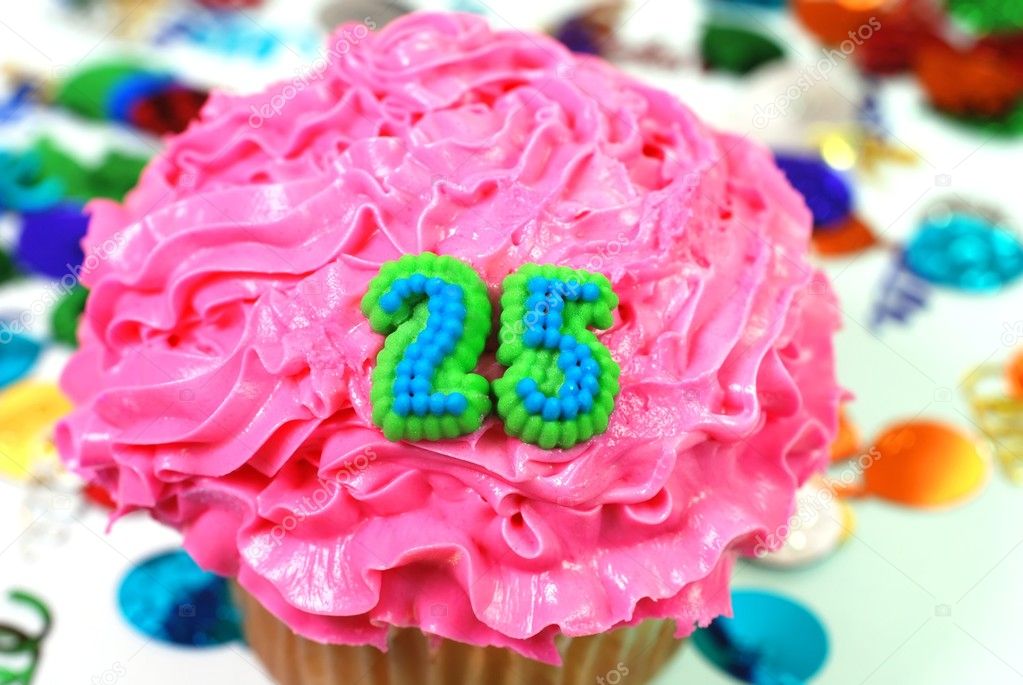 Celebration Cupcake - Number 25 — Stock Photo © dehooks #3160530