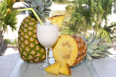 Pina Colada with Pineapple clipart