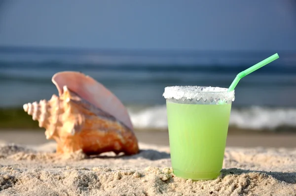 Margarita och seashell Beach — Stockfoto