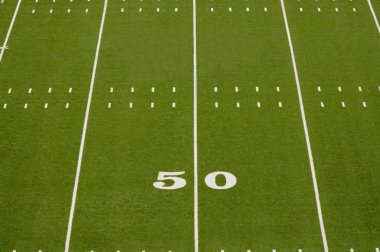 American Football Field 50 Yard Line clipart