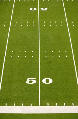 Empty American Football Field clipart