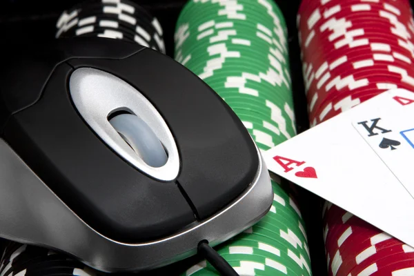 Online poker — Stock Photo, Image