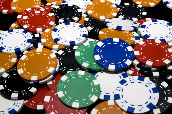 Gokken chips geïsoleerd — Stockfoto