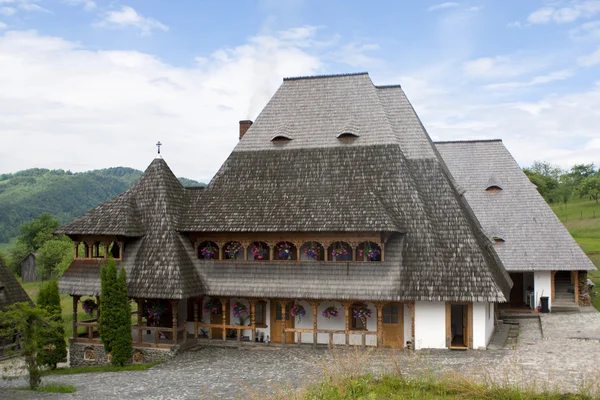 Barsana Kloster Landschaft Ansicht — Stockfoto
