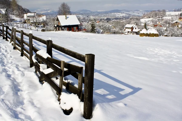 Winter in Bran — Stock Photo, Image