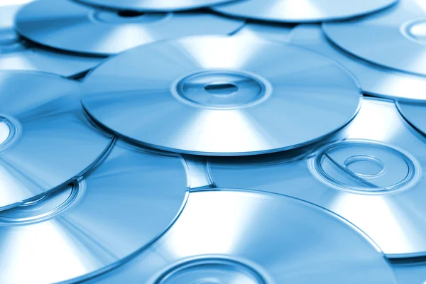 Fundo azul do CD — Fotografia de Stock
