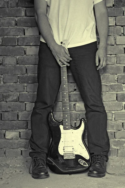 Grunge gitar Stok Fotoğraf