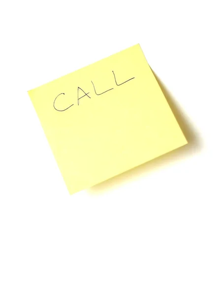 Call note — Stock Photo, Image