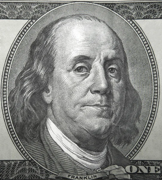 Benjamin Franklin ONE — Fotografie, imagine de stoc