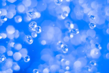 Water drops on blue background. clipart