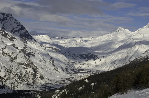 Alpské údolí — Stock fotografie