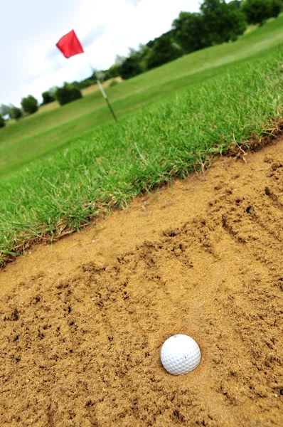 stock image Golf Ball in Bunker