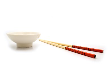 Chinese flatwares for a meal clipart