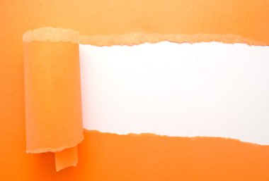 Orange lacerated paper for your illustrations clipart