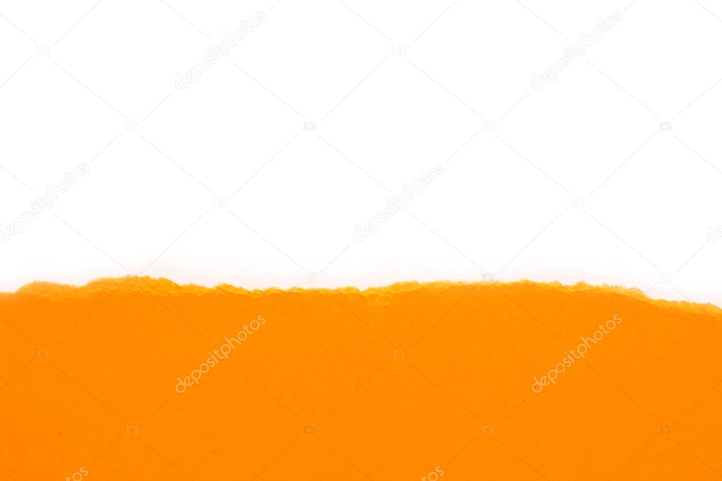 Orange lacerated paper