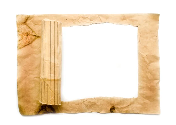 Vieux papier lacéré — Photo