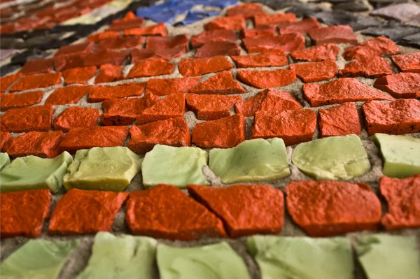 Красная мозаика — стоковое фото