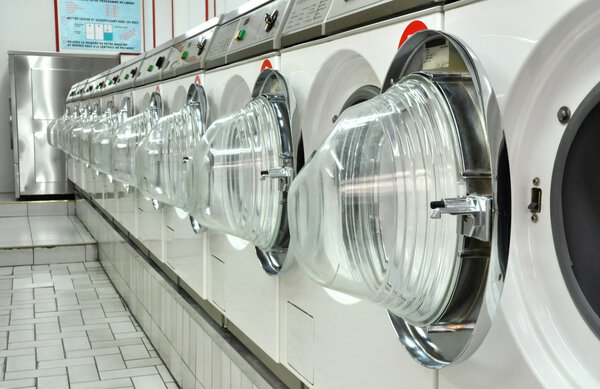 A laundromat