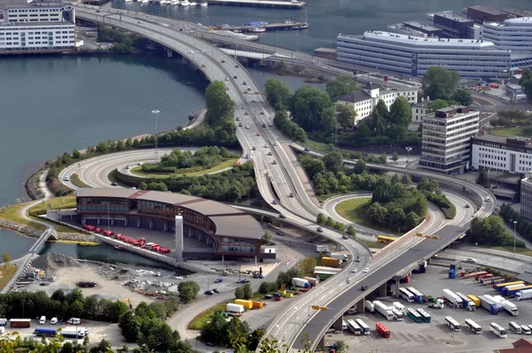 stock image Freeway interchange