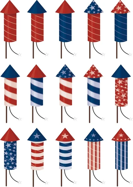 American firework — Stock Vector