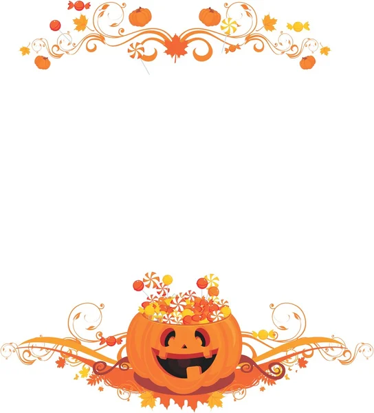 Halloween godis bakgrund — Stock vektor