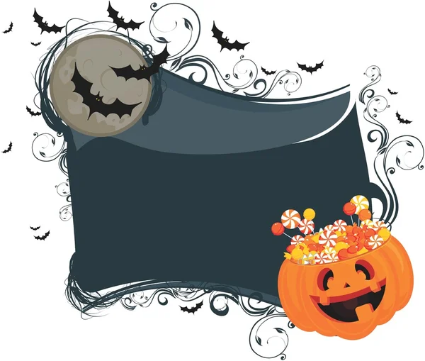 Halloween godis bakgrund — Stock vektor