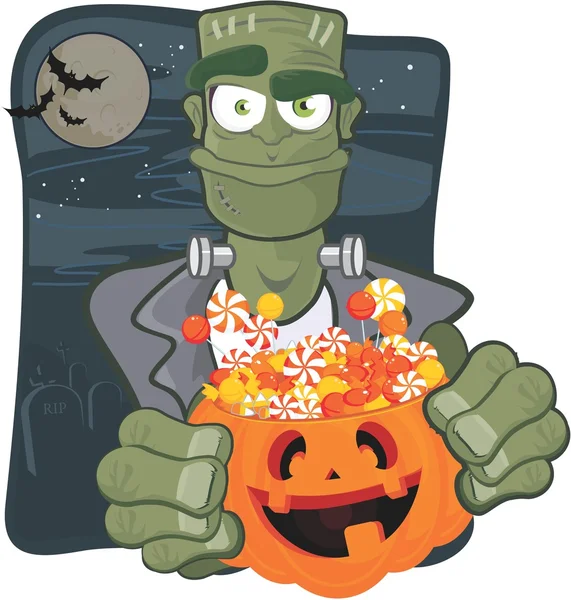 Halloween kandyzowanego ilustracja — Wektor stockowy