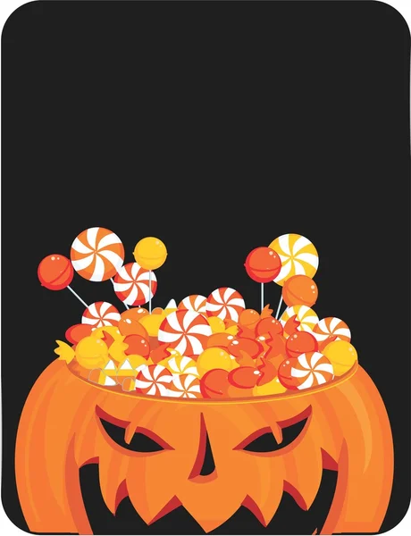 Halloween snoep achtergrond — Stockvector