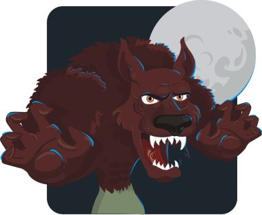 Halloween warewolf clipart