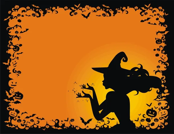 Bruja de Halloween — Archivo Imágenes Vectoriales