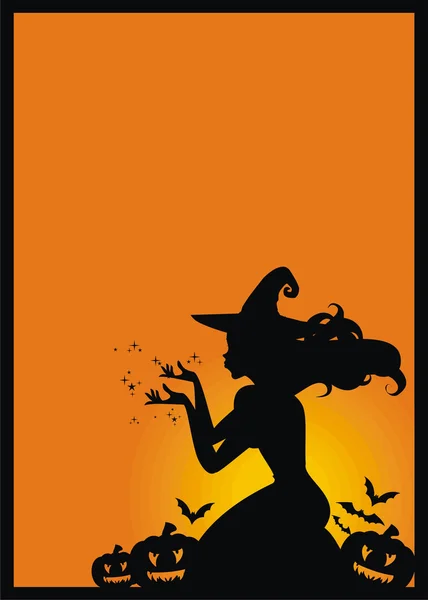 Halloween boszorkány Stock Vektor