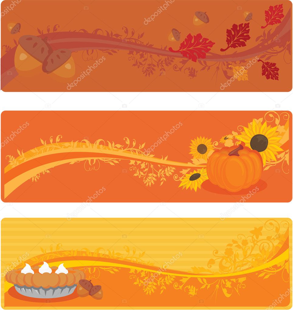 Thanksgiving banners