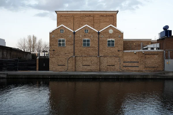 stock image Old redbrick factory building