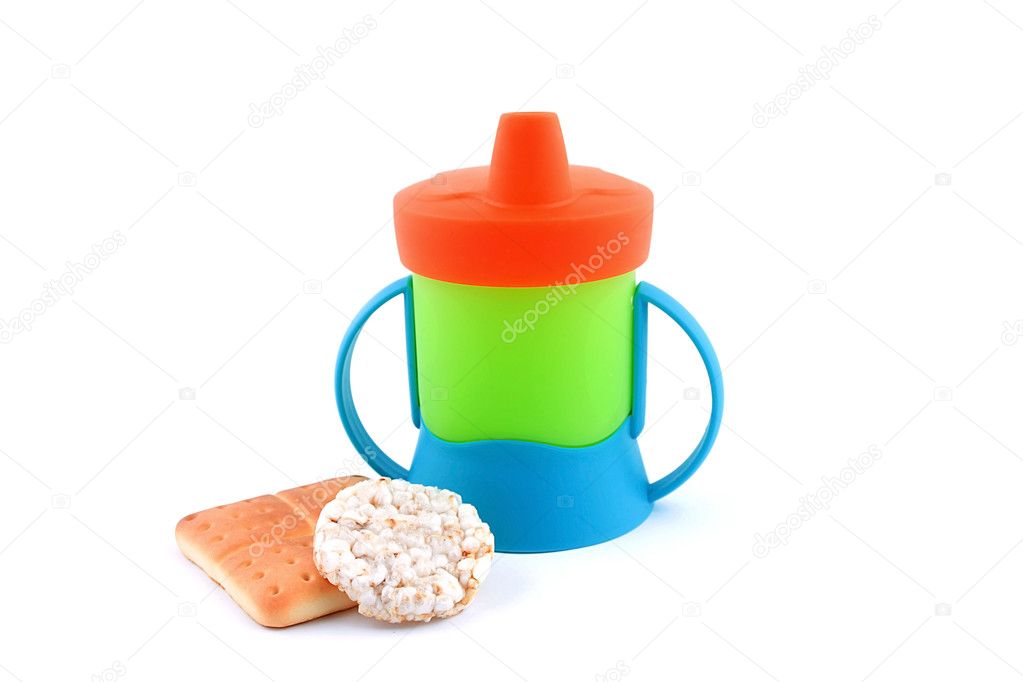 Baby cup with biscuit
