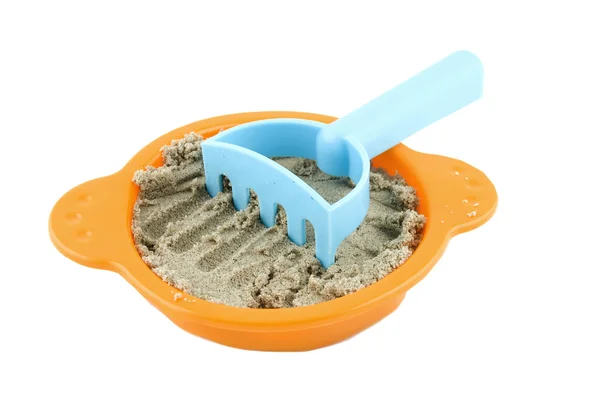 stock image Sieve with sand and rake