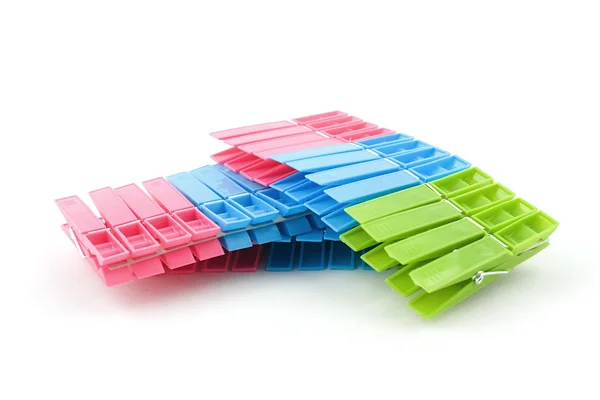 Colored clothespins — Stock Photo, Image