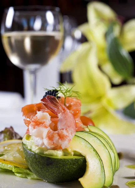 Shrimp Salat Vorspeise — Stockfoto