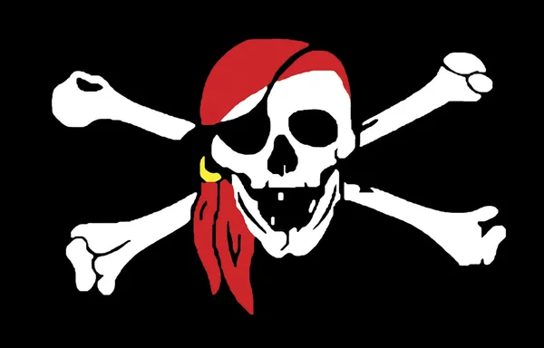 Jolly Rodger Piratenflagge — Stockfoto