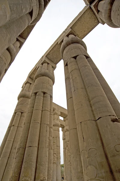 Стовпці в Луксорського храму — стокове фото