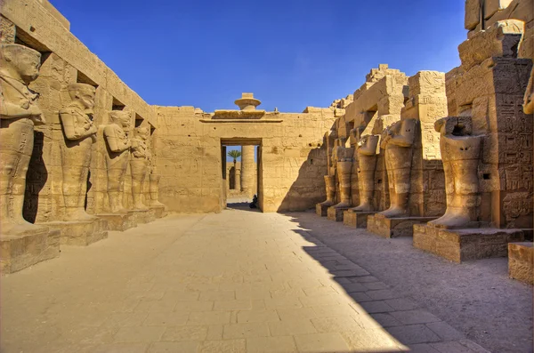 Estatuas en el Templo de Ramsés III — Foto de Stock