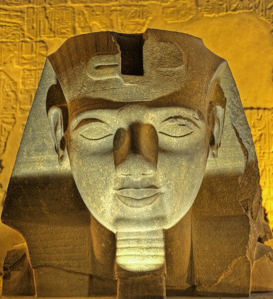 Ramses II head at Luxor Temple