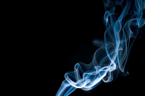 Blue abstract smoke trails — Stock Photo, Image